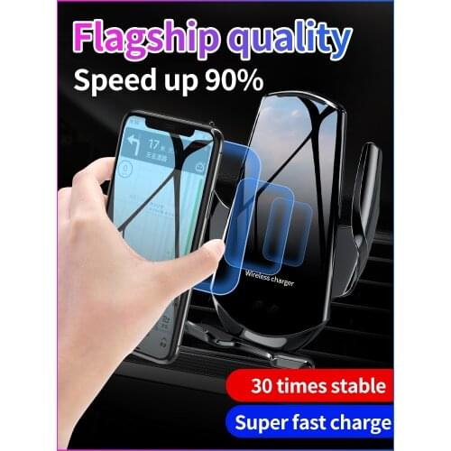 10W fast charging car mobile phone holder magnetic wireless charger for iphone 8/8Plus 11/11Pro 12/12Pro/Mini X/XR Samsung S6/7