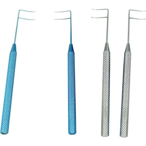 2pcs/set Titanium left and right Trabeculotome set stainles steel ophthalmic eye instrument