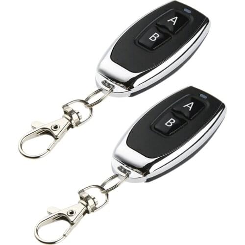 433Mhz Wireless Remote Control 1527 Learning Code 433Mhz Transmitter for Gate Garage Door Light Controller 2 Buttons