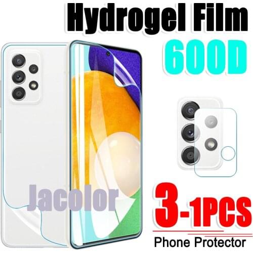 Safety Hydrogel Film For Samsung Galaxy A72 A52 A32 A42 A21S A21 4G/5G Back Screen Protector Camera Glass Samsumg A 72 52 32 21S