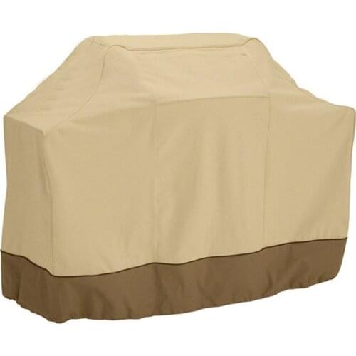 600D Oxford cloth dustproof and waterproof cloth grill cover BBQ Cover Beige outdoor barbecue cover slipcover sofa
