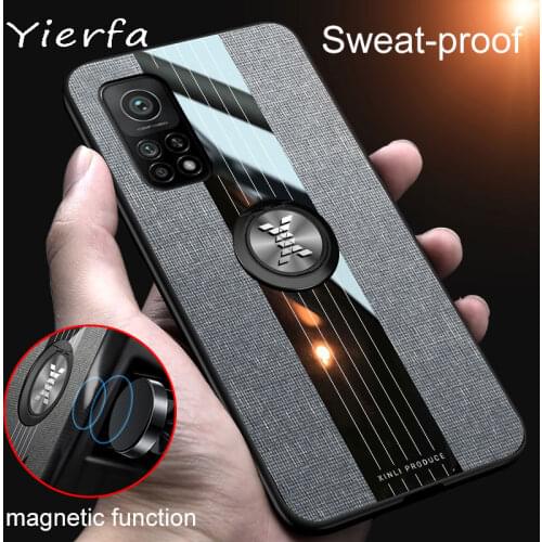 For Xiaomi Mi 10T Pro Case Cover Soft Silicone Frame Magnetic Ring Holder Back Cover Xiomi Mi10T Mi10 Mi 10 Pro Shell Phone Case