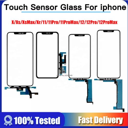 Touch Screen Digitize For iPhone X XS Max XR Touchscreen Front Touch Panel Glass Phone Accessories with tempered glass film