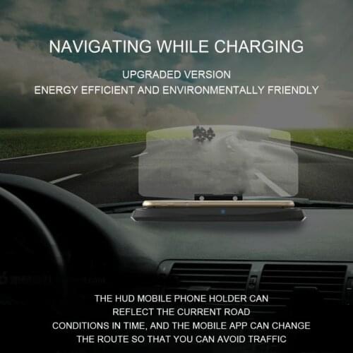 G5AD Universal HUD Car GPS Navigation Projection + Mobile Phone Stand Head Up Display