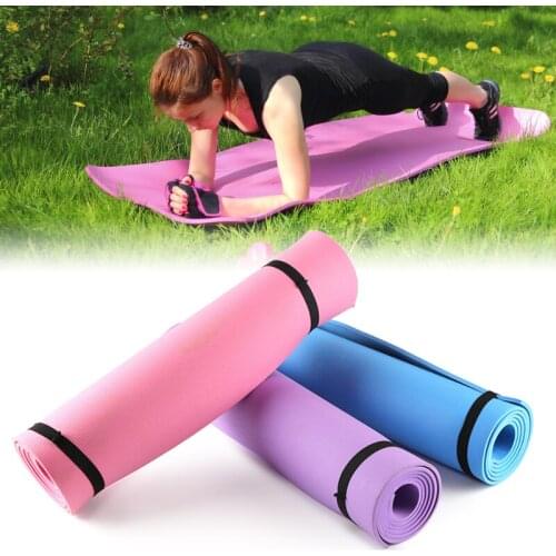 Fitness Yoga Mat equipment 6mm Thick EVA Foam Yoga Mat Non Slip Yoga Pilates Exercise 68X24 Inch Folding Gym accessories