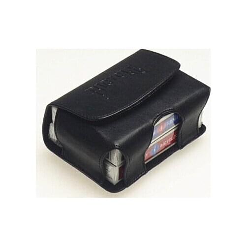 Leather Card Guard Playing Card Deck Carrier Case(Can hold two decks) card clip Magic Tricks Close Up Accessories Gimmick Props