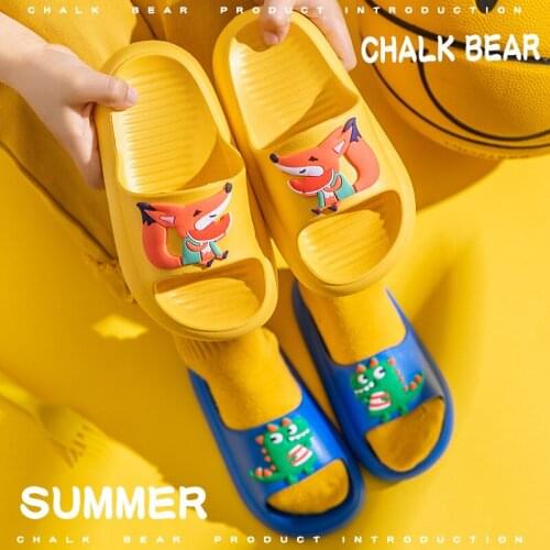 Wholesale Summer Kids Slippers for Boys Girls Cartoon Animals EVA Lightness Indoor Home Outdoor Beach Children Baby Slides Shoes