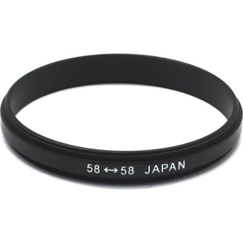 58mm-58mm /55mm-58mm/52mm-58mm/49mm-58mm Male Marco Reverse Coupling Ring Adapter