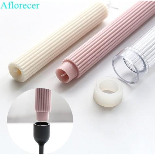 Striped Pattern Round Cylindrical Candle Mold DIY Handmade Scented candle acrylic Candle mold Handmade Candle Mold Raw Material