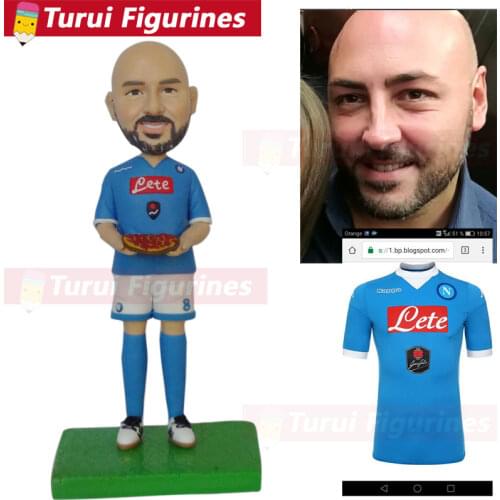 Custom sculptures from photo anime sculpture pizza shop owner business figurines custom boss bobblehead bobble head dolls figure