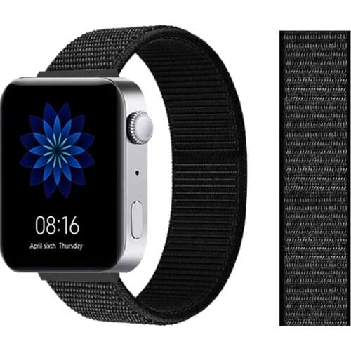18mm band For Xiaomi Mi Watch MIUI Strap Soft Breathable Quick Release nylon loop Wristband For Xiaomi MIUI Bracelet