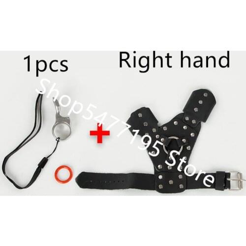 Stainless steel slingshot shooting fish shooting finger fishing dart hunting fishing ring to protect fingers