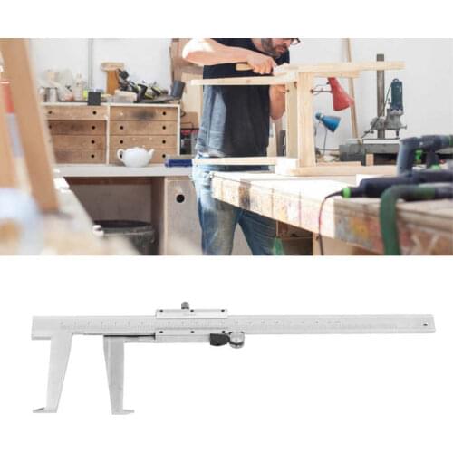 Vernier Caliper Inner Groove Jaw Diameter Measurement Carbon Steel Hand Tool 0-200mm Range Measurement Tool Diameter Caliper