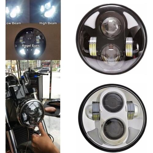 Universal Motorcycle 5.75 Inch Led Headlights For Victory Dyna Softail Sportster V-Rod Front Lights Led Motorcycle Headlamps
