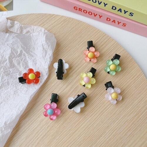 Summer Cute Small Flower Baby Girls Hairpin Hair Clips For Kids Children 8pcs/set Hairpin Bangs Clip Hair Accessories Headwear