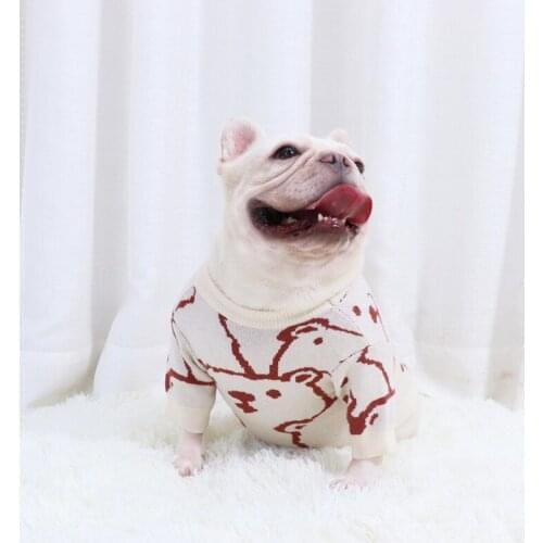 French Bulldog Clothes Winter Dog Sweater Coat Poodle Schnauzer Pug Dog Clothing Knit Apparel Dropshipping Frenchie Dog Costume