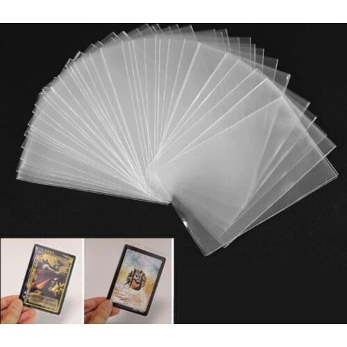 100Pcs Card Sleeves Board Game Tarot Transparent Protector Case Holder Three Kingdoms Board Game Poker Cover