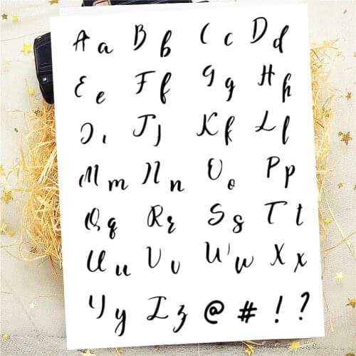 14x18CM Alphabet Transparent Seal Clear Stamps Silicone Seal Roller Stamps DIY Scrapbook Album / Card Christmas Wedding
