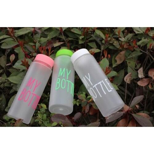150PCS High Quality 500ml Frosted Portable Seal Bottles Plastic Sports Water Bottle Leak-proof Bike Outdoor Climbing Gift