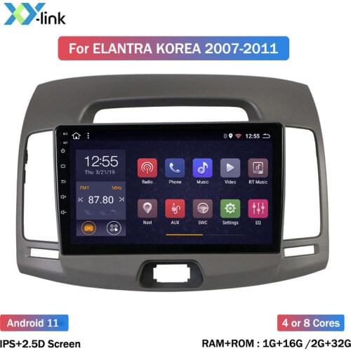 2.5D 9 inch 8 Core Android 8.1 CAR gps Navigation Radio For Hyundai Elantra Korea 2008-2010 Car DVD Player
