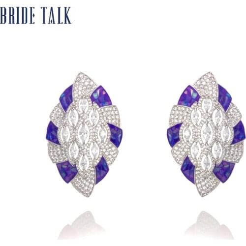 Женские серебрянные серьги Bride Talk China At AliExpress