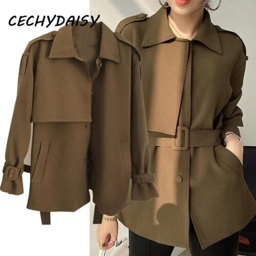 Cechy Daisy Women's Trench Coats