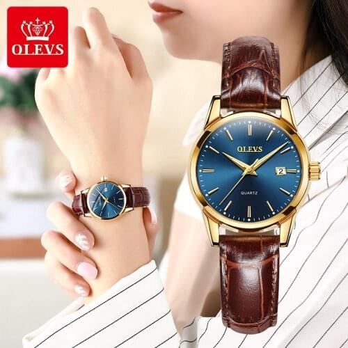 Top Brand Quartz Women Watches Waterproof Leather Strap Fashion Women Watch Date Clock