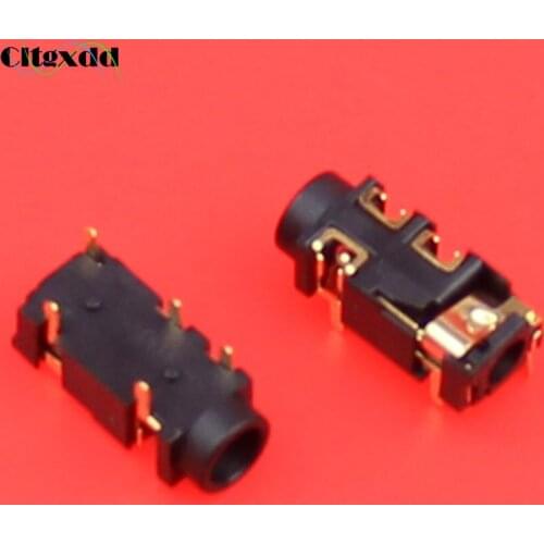 Cltgxdd Hot selling DIP type 5pin Common Laptop mobile phone Audio earhone socket 3.5mm Headphone Jack Audio connector interface