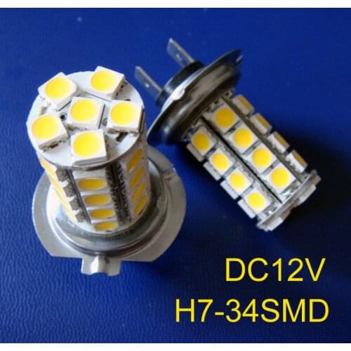 Hot sale 6W 12V H7 car led fog lights,5050 34SMD H7 auto led lamps,car H7 bulbs free shipping 20pcs/lot