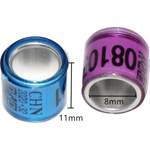 50 Pcs Pigeon Foot Ring With Word Earrings 2020 Quality Durable Bird Ring Pheasant Foot Ring Multicolor Bird Mark