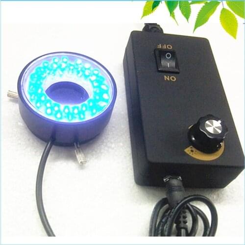 Metal Microscope LED Ring Light 28mm 47mm Mounting Size Ring Lamp Source with Adapter Multiple Colors Optional