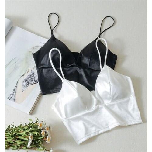 Fashion Women Casual Tops Tube Chest Wrap Bandeau Underwear White Vest Bottoming Underwear Chest Strap Chest Pad Underwear