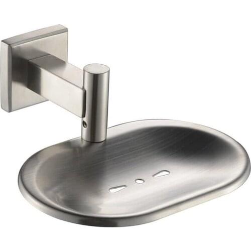 Soap Holder Drain SUS304 Stainless Steel Bathroom Toilet Soap Dish Soap Holders Wall Mount, Brushed Nickel Finish