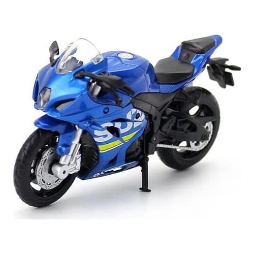 New 1:18 SUZUKI GSX-R1000 Alloy Diecast Sport Motorcycle Model Workable Shork-Absorber Toy For Kids Gifts Toy Collection