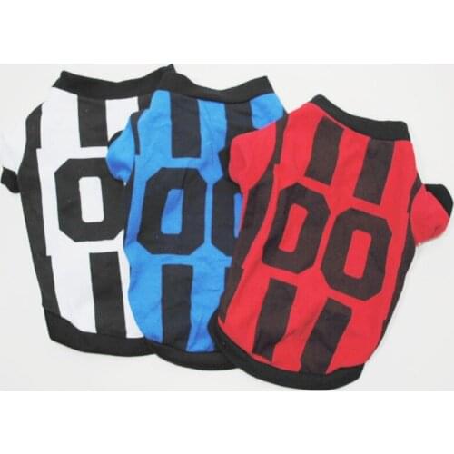 Pet Sport Clothes Breathable T-Shirt Male Dog Clothes Summer Cotton Basketball Football Jersey French Bulldog Vest Costumes