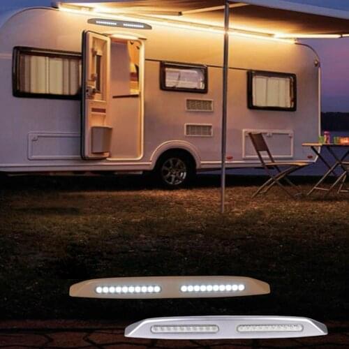 LED RV Awning Light Waterproof Marine Caravan Camper Exterior Porch Camping Lamp Suitable for Use of 12v Models Such as RV Yacht