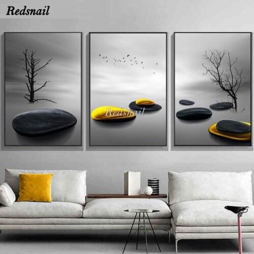 Triptych Diy Diamond Painting Trees and Birds Golden Stone 5D Full mosaic diamant Embroidery Wall Art Landscape 3pcs/set MM009
