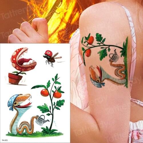 Temporary tattoos waterproof kids tattoo temporary water color tattoo children funny forest tatto animals kids tatoo sticker arm