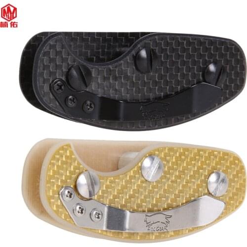 1PC Portable Light Carbon Fiber Smart Key Storage Clip Can Hold 5/6 Key Outdoor Pocket EDC Gear Tool