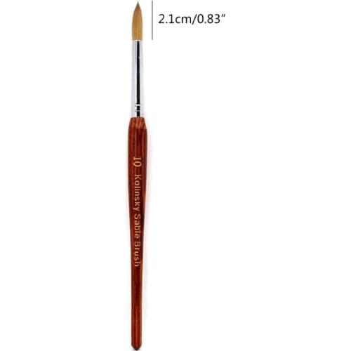 27RC 1pc Professional Nail Art Brush Wood Handle Gel Builder Manicure Nails Brushes Drawing Tools