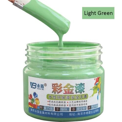100g Light Green Wood Varnish Water-based Paint Acrylic Paint in Wall Craft Wooden Door Fabric Paint
