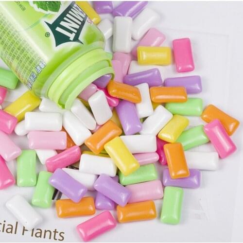 100pcs/lot 10X21mm Simulation Resin Chewing Gum Candy For Scrapbooking Craft DIY Resin Decorative Favor Embellishment
