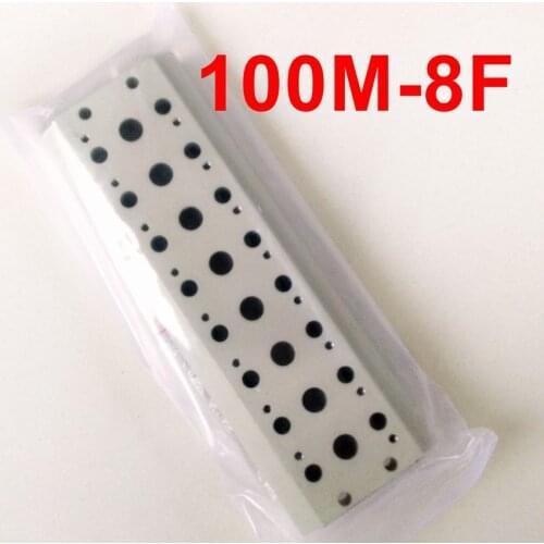 100M-8F Solenoid Valve Manifold With Screws & Rubber 8 Station Base Board 4V110/ 4A110