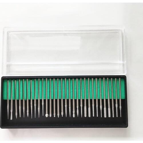30pcs Nail Drill Bits Set Pedicure Bits For Manicure Machine 2.35 Rod Polishing Grinding Head Replacement Milling Cutter Sets