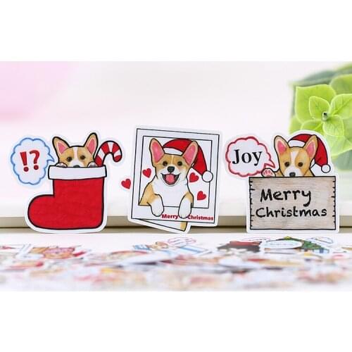 40pcs Creative Cute kawaii self-made Christmas dog scrapbooking diary /decorative stickers/DIY craft photo albums