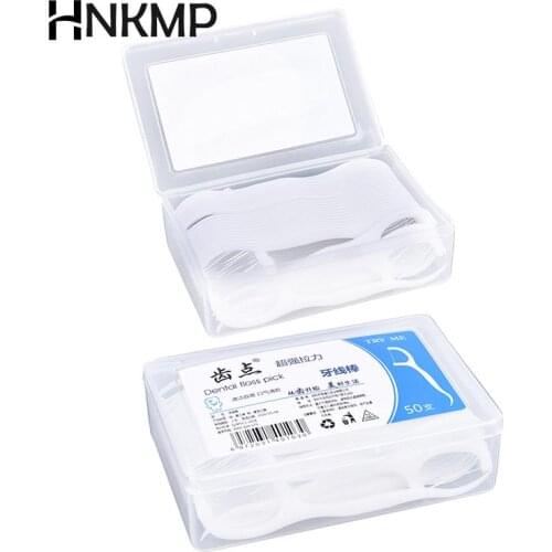 50Pcs Dental Floss Flosser Picks Teeth Toothpicks Stick Tooth Clean Oral Care Drop Shipping