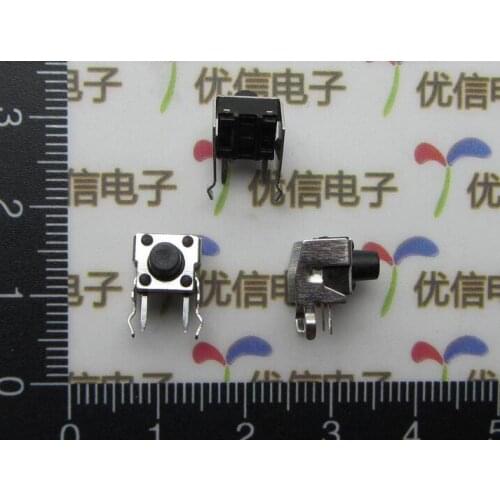 6*6*4.3 5 6 7 8 9.5mm Side foot push button switch / light touch switch microswitch With stents vertical type