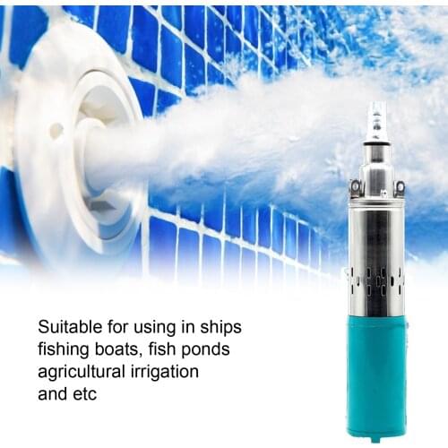 65cm 12V Solar Submersible Water Pump High Pressure High Lift DC Pump Deep Well Pump Agricultural Irrigation Garden Home