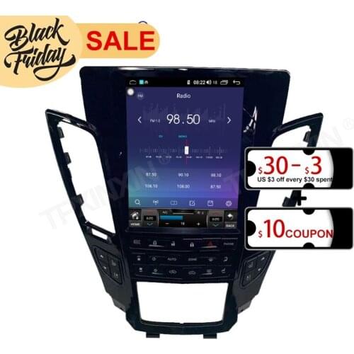 128GB Android 10 Tesla Style for Cadillac CTS 2007 2008 2012 Carplay GPS Car Navigation Multimedia Video Player Stereo Radio