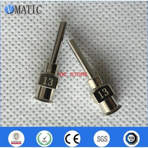Free Shipping 0.5'' Length 13G All Metal Tips Blunt Stainless Steel 12Pcs Glue Dispensing Needles Syringe Needle Tips 1/2 Inch